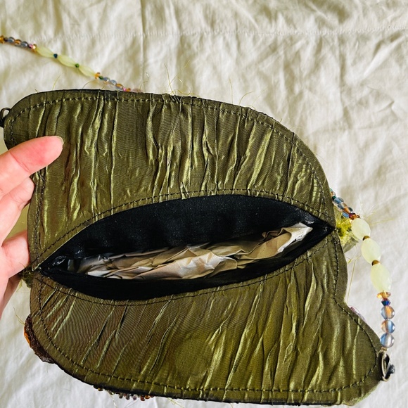 Mary Frances Handcrafted Vintage Handbag | Beaded Taffeta Purse NWT - Picture 3 of 6